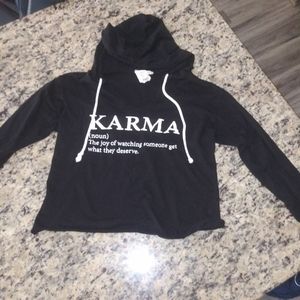 Long sleeve crop top